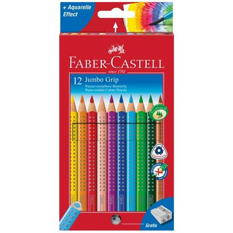 Faber-Castell Jumbo színes ceruza szett hegyezővel 12db-os (110912) (f110912)