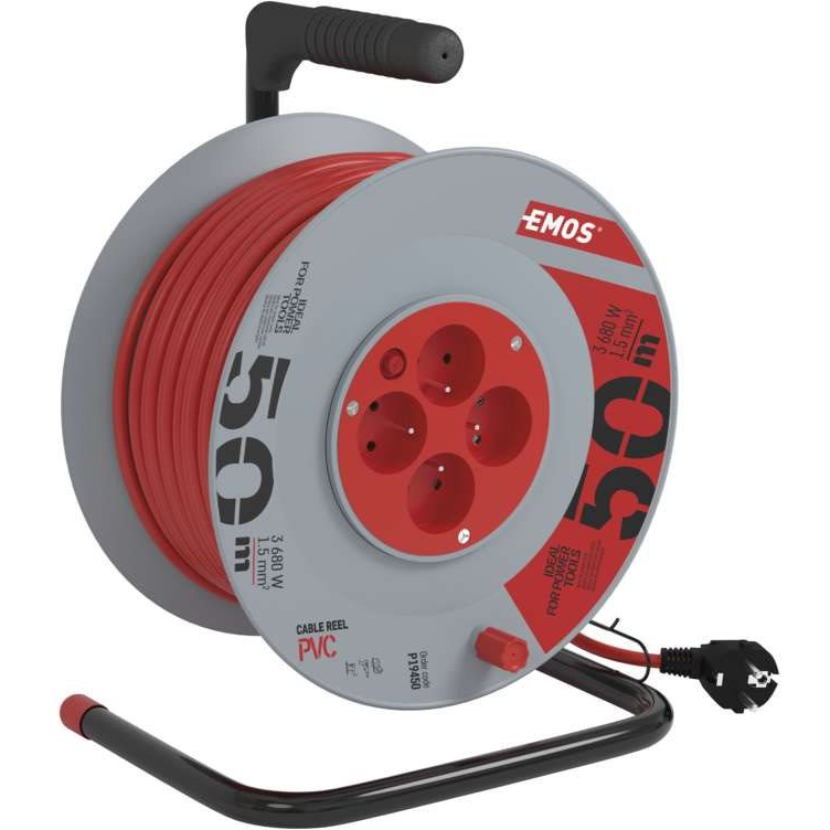 Emos hosszabbító kábel 4 aljzatot 50 m bubnu- (1908045001)