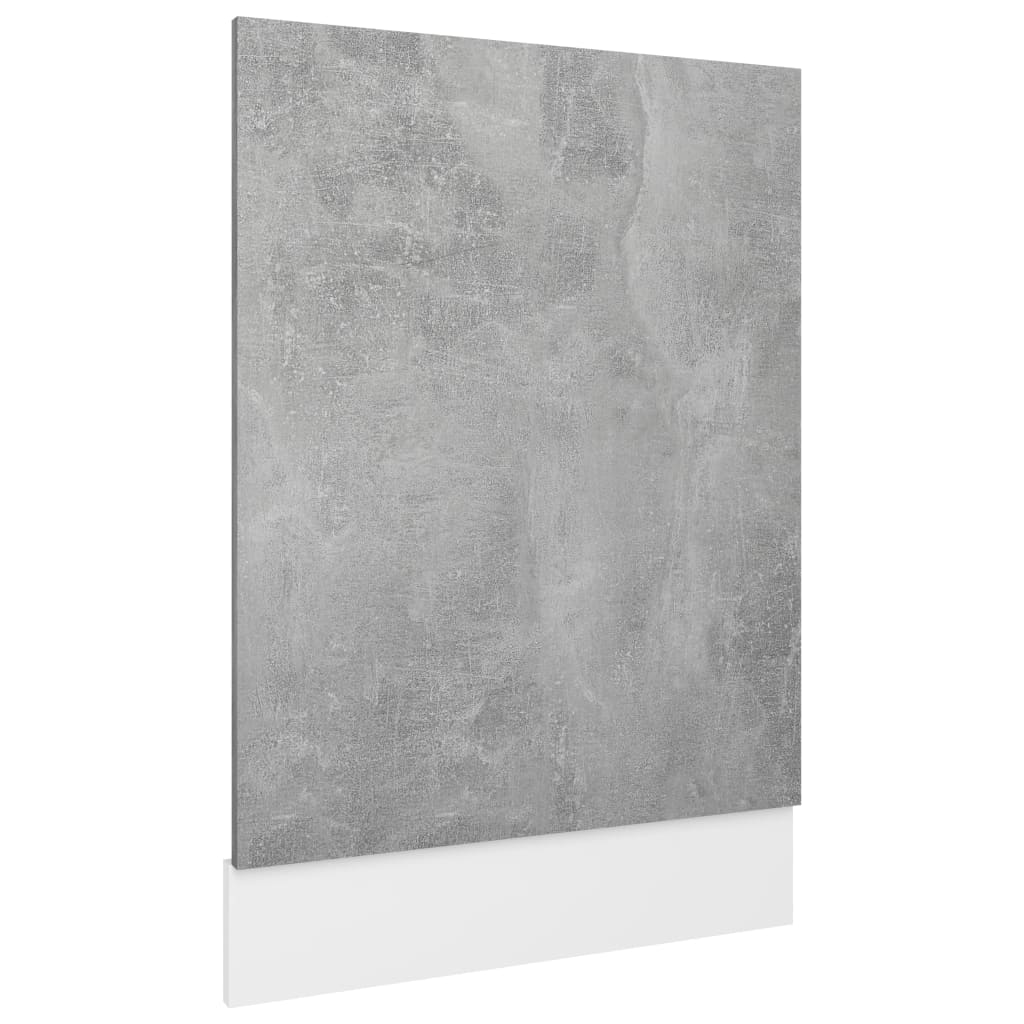 betonszürke forgácslap mosogatógép-panel 45 x 3 x 67 cm (802558)