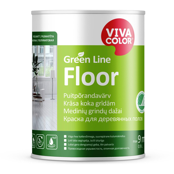 VivaColor PAINT GREEN LINE FLOOR A 0,9L