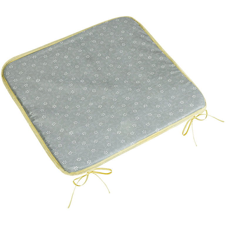 BELLATEX Adéla Seat cushion 34/227 plain 40 × 40 cm sprouting flower grey (12445)