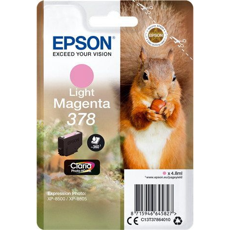Epson Squirrel C13T37864010 inktcartridge 1 stuk(s) Origineel Normaal rendement Lichtmagenta