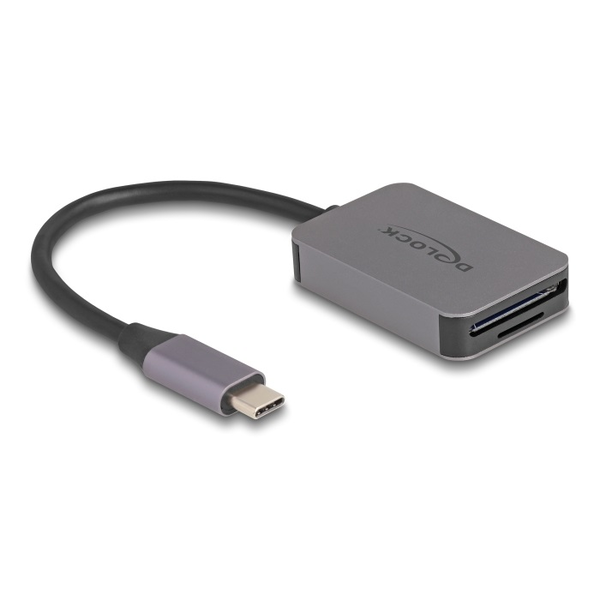 Четец на карти Delock SD/micro SD 91009 USB-C 5 Gbps сив 49x32x10mm