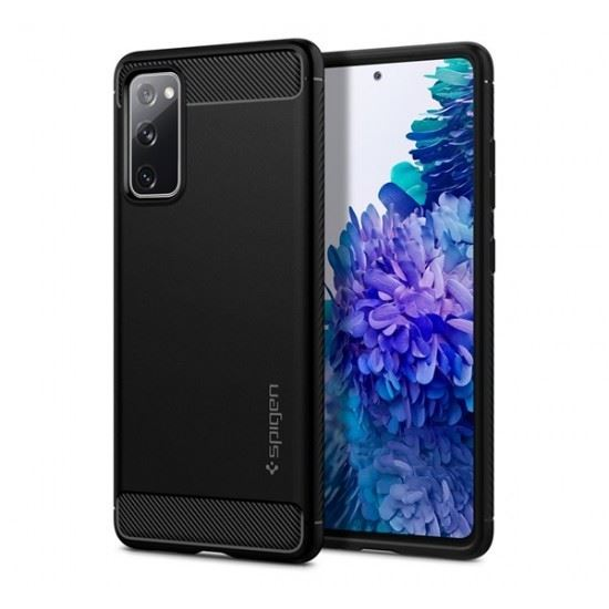 Spigen Rugged Armor Samsung Galaxy S20 FE Matte Black tok, fekete (ACS01847) (ACS01847)
