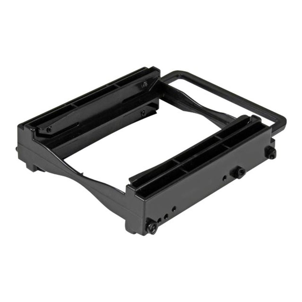 StarTech.com Dual 2.5" SSD/HDD Mounting Bracket for 3.5" Drive Bay - Tool-Less Installation - 2-Drive Adapter Bracket for Desktop Computer (BRACKET225PT) - storage bay adapter
