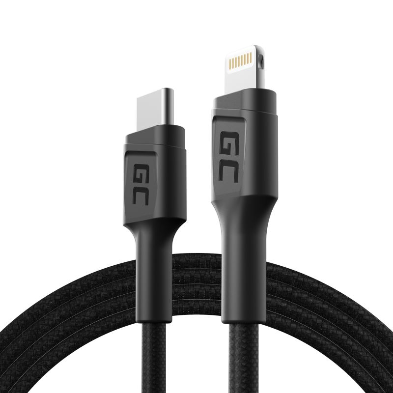 Green Cell Power Stream USB-C - Lightning töltőkábel 100cm (KABGC07) (KABGC07)