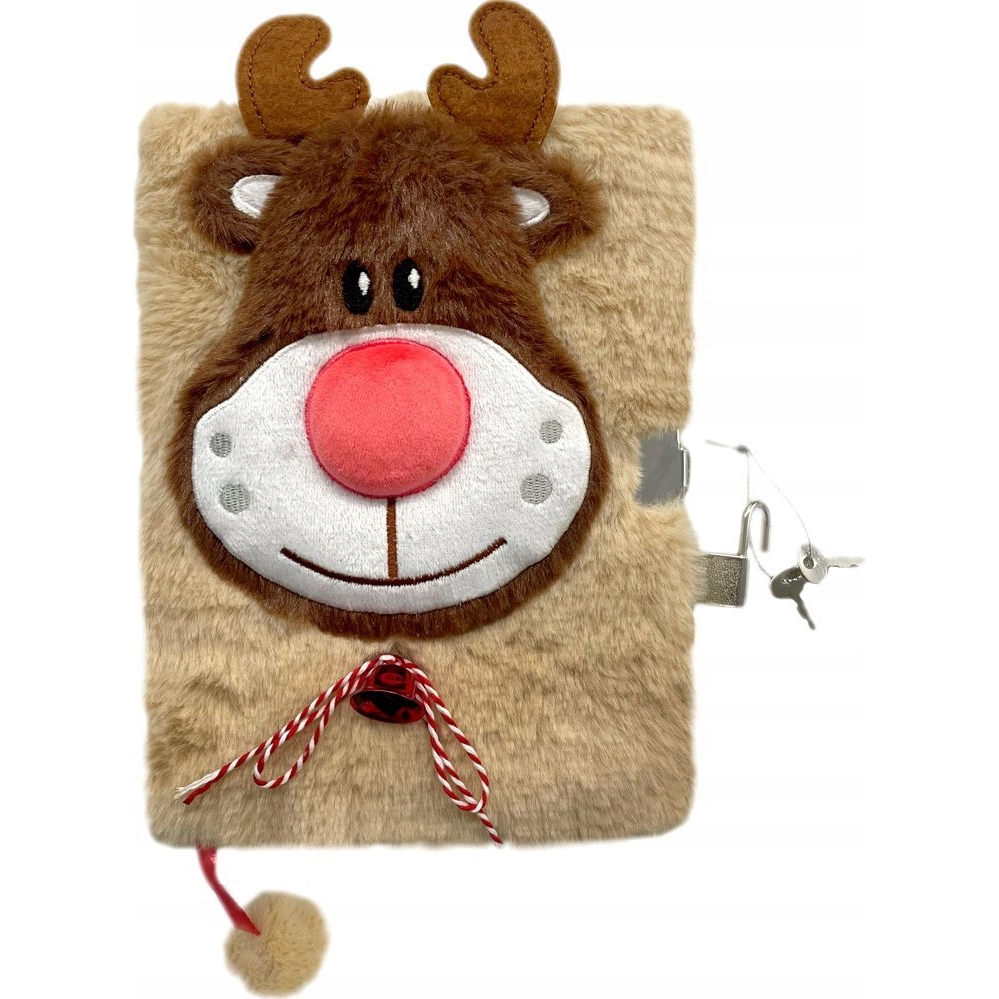 Rudolf 3D Szőrmés Kulcsos Napló - A/5 - 96 Lapos 668968 (5903235668968)