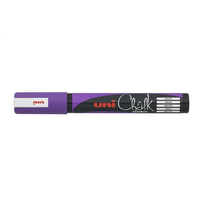 Kriedový popisovač Uni Chalk PWE-5M fialový 1 ks (PWE-5M VIOLET)