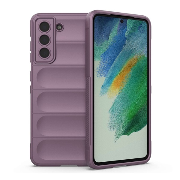 Szilikon telefonvédő (ütésállóság, kameravédő, 3D) LILA Samsung Galaxy S21 FE (SM-G990) "Gigapack csomagolás" (GP-134259)