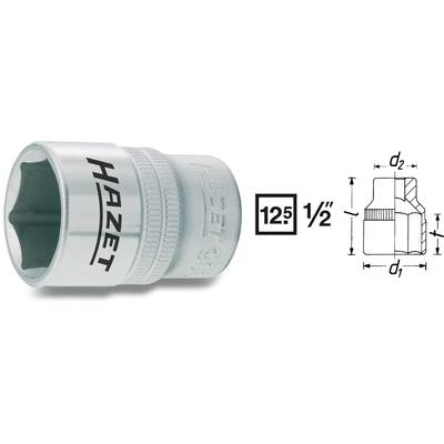 6 lapú dugókulcsfej, belső négyszög 12,5 mm (1/2), Hazet 900-34 (900-34)