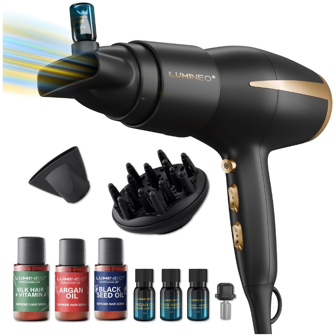 Lumineo Professional Line Hajszárító Diffúzorral és Serumkészlettel