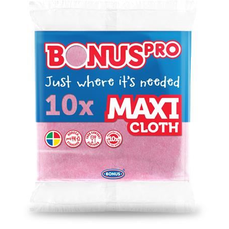Bonus Maxi univerzális törlőkendő 10db pink (B273) (B273)