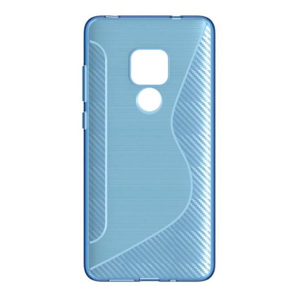 Szilikon telefonvédő (S-line, karbon minta) KÉK [Huawei Mate 20] (5996457828739)