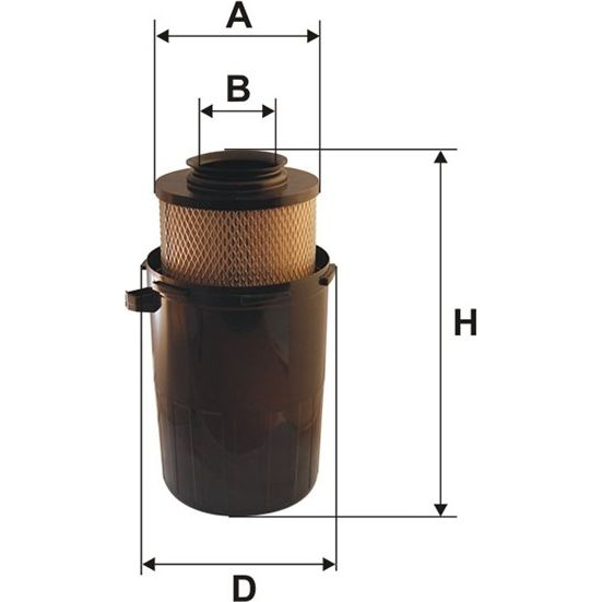  Filtron 435 AK FILTR POWIETRZA MERCEDES T1