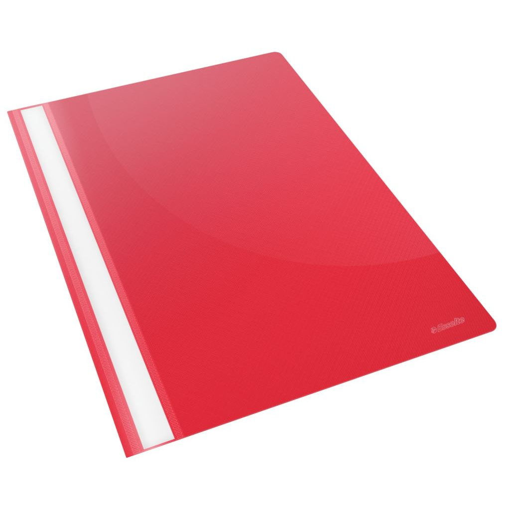 Esselte 15385 VIVIDA műanyag gyorslefűző piros (E15385) (E15385)
