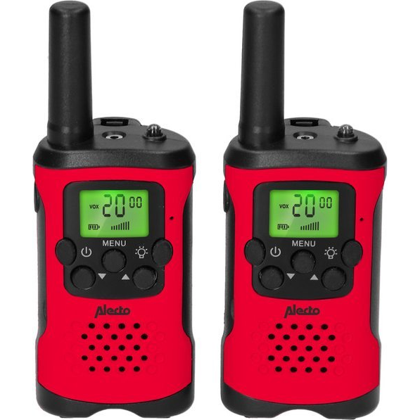 Alecto FR115RD Gyermek Walkie Talkie 7 km hatótávval - Fekete/Piros (A004678)