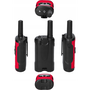 Alecto FR115RD Gyermek Walkie Talkie 7 km hatótávval - Fekete/Piros