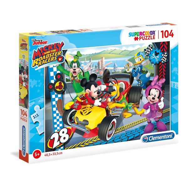 Clementoni Disney Mickey and The Roadster Racers Пъзел 104 броя Анимации