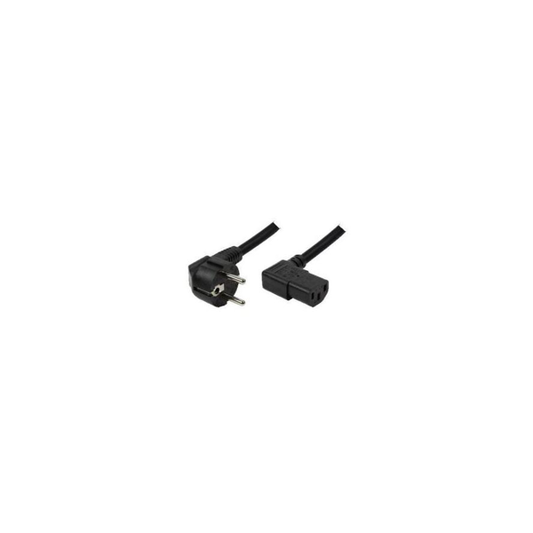 Voedingskabel 2.00m 90Â° LogiLink