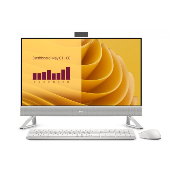 DELL EC27250 Intel Core 7 150U 68,6 см (27") 1920 x 1080 пиксела Персонален компютър Всичко в едно 32 GB DDR5-SDRAM 2 TB SSD Windows 11 Pro Wi-Fi 6E (802.11ax) Перла, Бяла