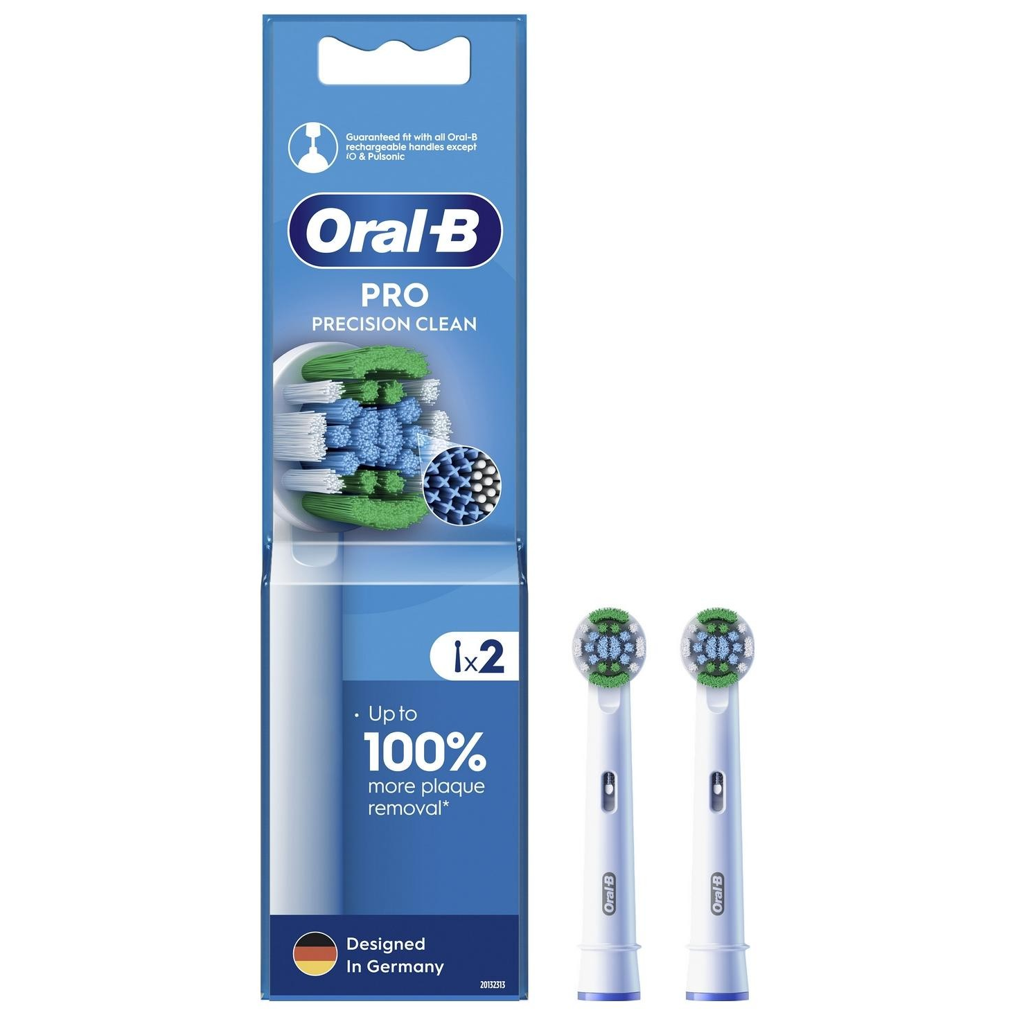 Oral-B EB20RX PrecisionClean Elektromos fogkefe Pótfej - Fehér (2db) (EB20RX PRECISIONCLEAN 2 SZT.)
