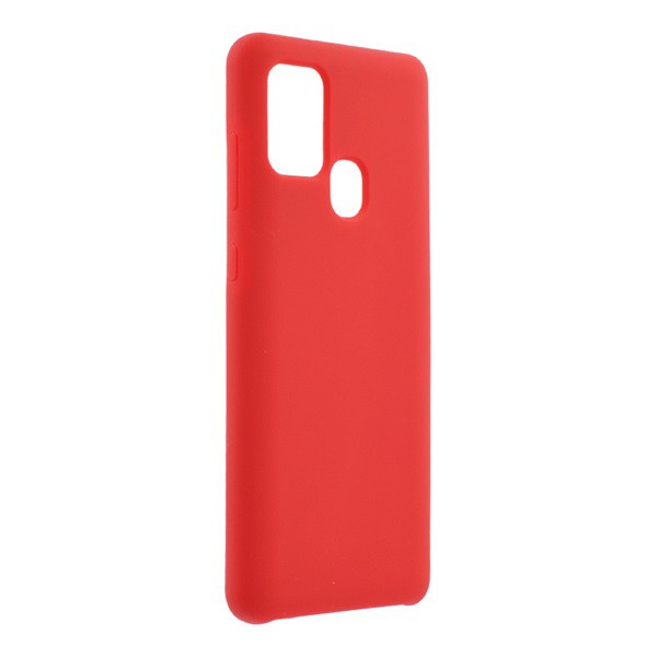 Силиконов защитен калъф за гръб (мат) ЧЕРВЕН [Samsung Galaxy A21s (SM-A217F)]