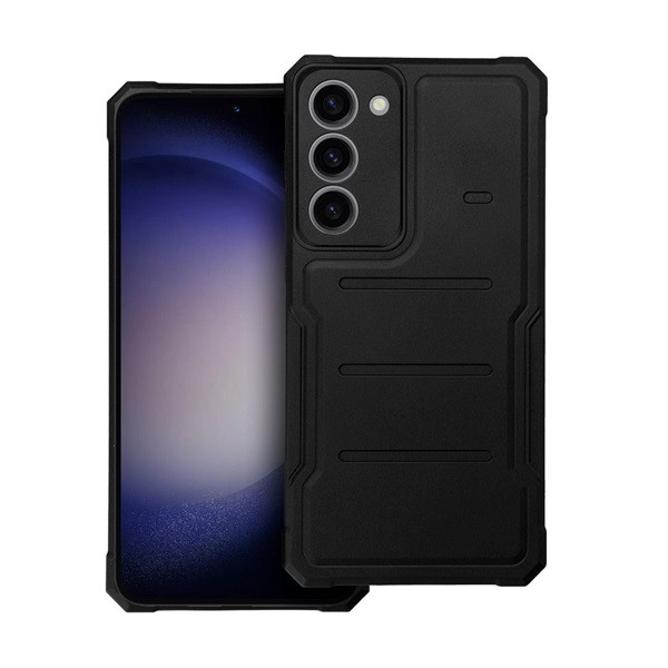 Heavy Duty Samsung Galaxy S23+ ütésálló szilikon tok fekete (76013) (HD76013)