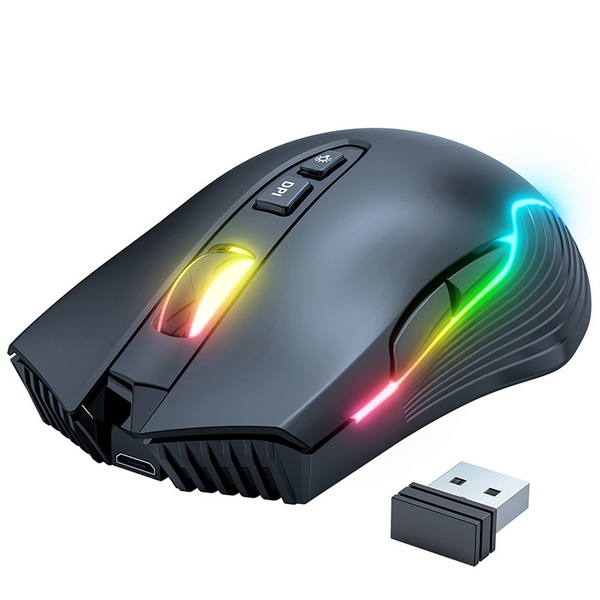 Onikuma CW905S RGB Wireless Gaming Egér - Fekete