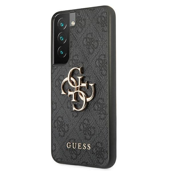 Guess 4G Big Metal Logo Samsung Galaxy S22 tok szürke (GUHCS22S4GMGGR) (GUHCS22S4GMGGR)