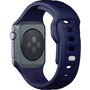 3mk силиконова каишка за Apple Watch 38/40/41 мм, тъмносиня