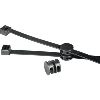 HellermannTyton 156-00276 T50RCOUPLER Kábelkötöző 200 mm 4.60 mm Fekete 1 db (156-00276)