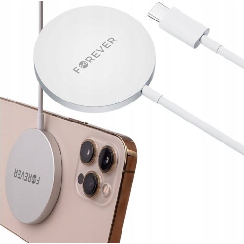 Forever MAWC-100 Mágneses Vezeték Nélküli Töltő 15W-Szürke (5900495275073)