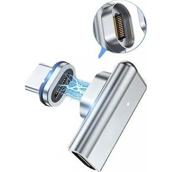 Beline BLNAM01 Type-C-Type-C Adapter-Ezüst Színű