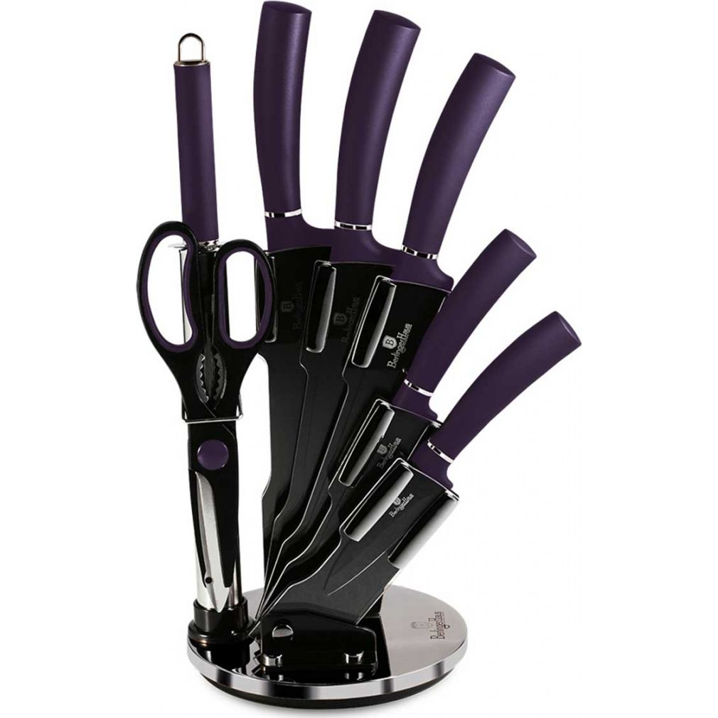 BerlingerHaus BH/2560 Purple Eclipse Collection Késkészlet - Rozsdamentes Acél, Metál Lila (BH-2560 Kinghoff)