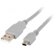 Kábel Lanberg USB - USB typ C 1,8 m sivý