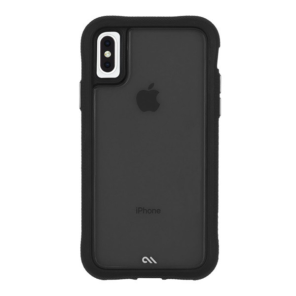 CASE-MATE PROTECTION TRANSLUCENT műanyag telefonvédő (szilikon keret, közepesen ütésálló) FEKETE [Apple iPhone XS 5.8] (CM037706)