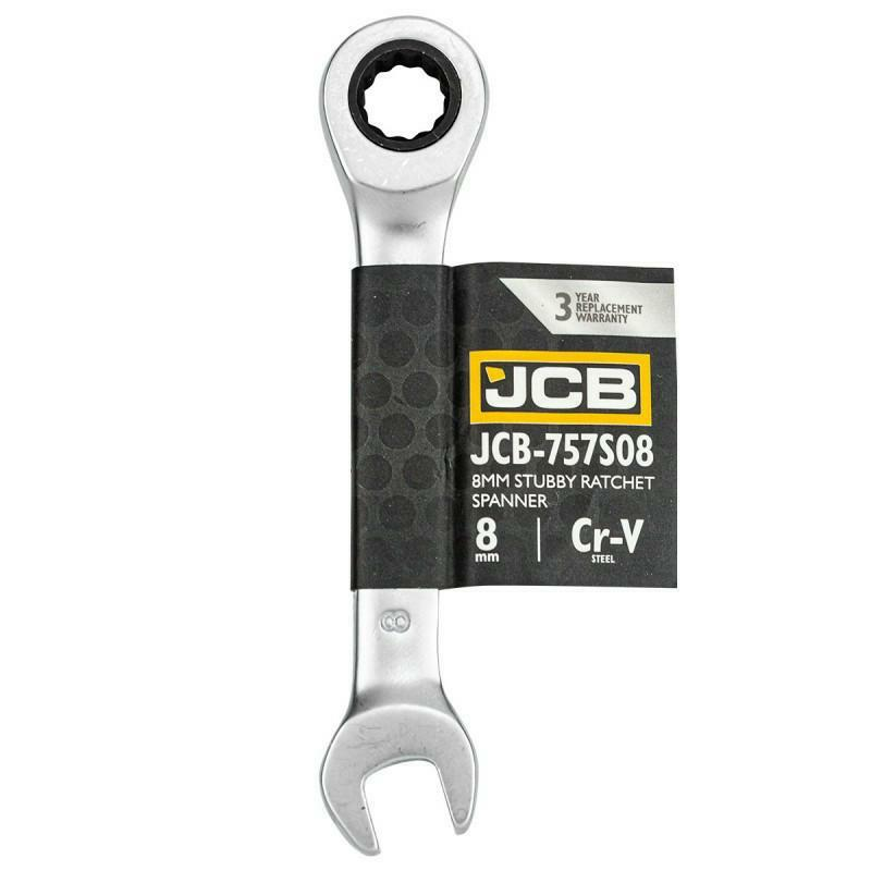 8 MM-ES CSILLAG-VILLÁSKULCS RACSNIS RÖVID ACÉL CR-V JCB (JCB-757S08)