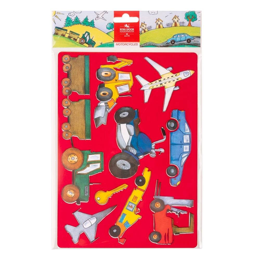 Koh-I-Noor Műanyag Jármű mintás rajzolósablon (7250125010)