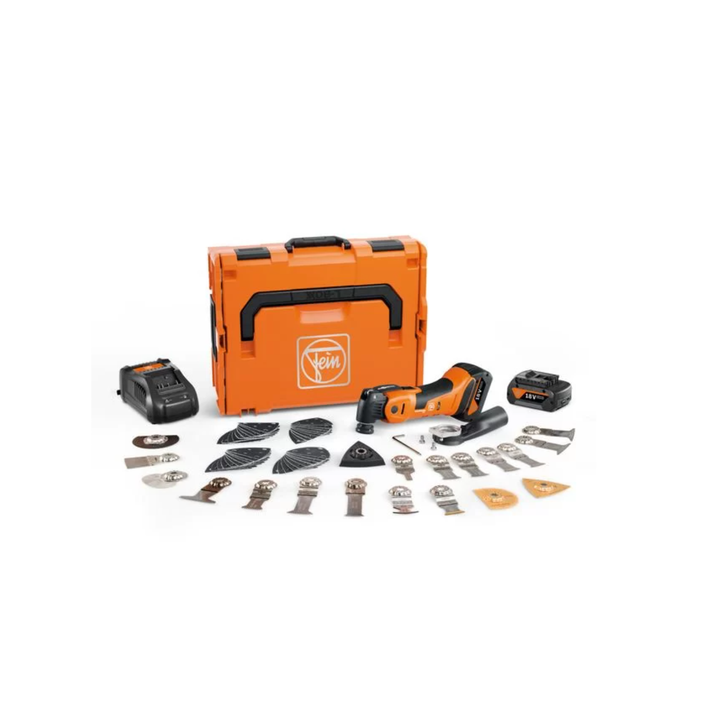 Fein Multimaster AMM 700 MAX TOP 4AH AS Akkumulátoros Multicsiszoló készlet (71293661000)