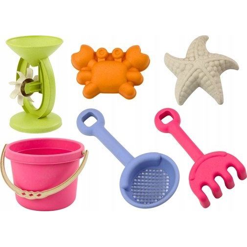 Homokozó Játékkészlet, Vödör, Daráló, Szűrő, Pasztell Formák 18536
