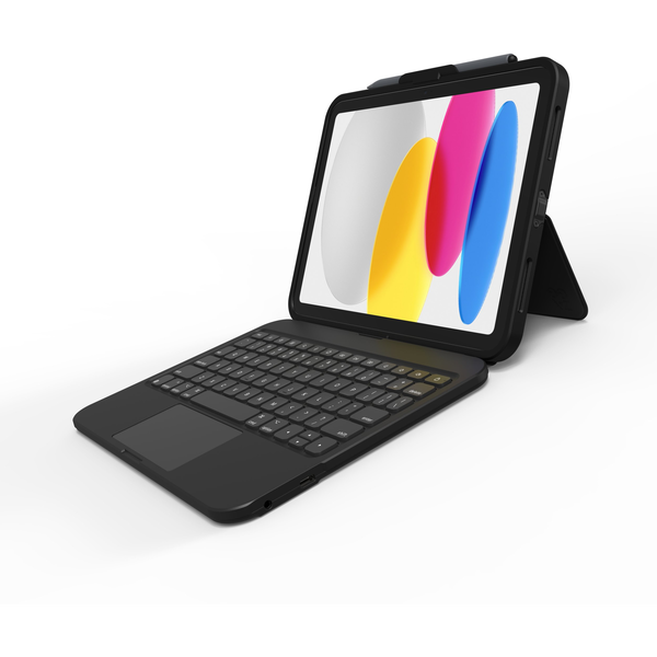 ZAGG Tough Keys QWERTZ Tedesco USB tipo-C Nero