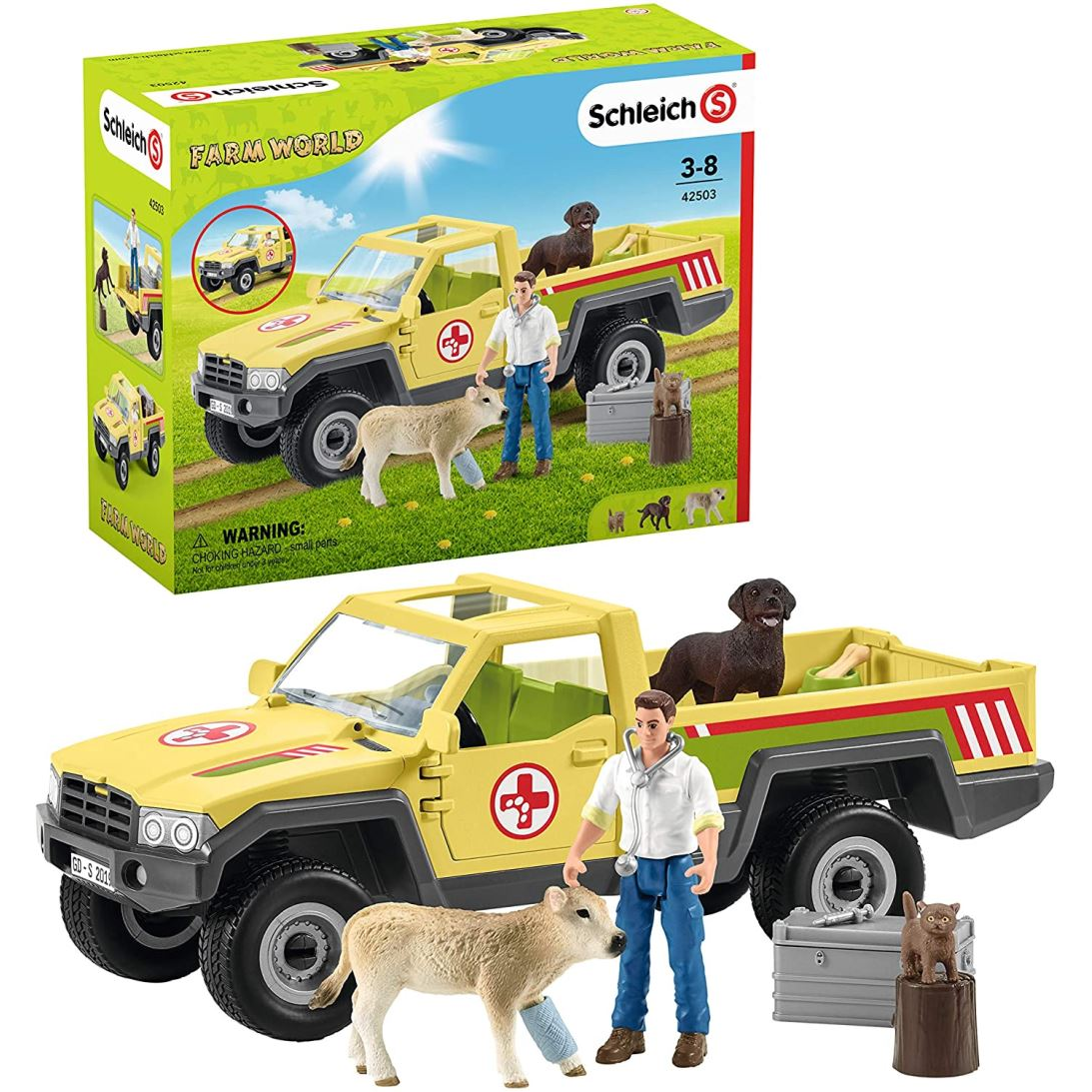 Schleich állatorvos-látogatás a farmon (42503) (sch42503)