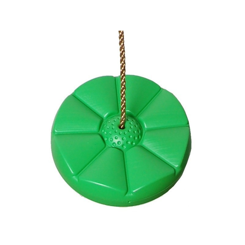 Virág alakú tányérhinta kötéllel - Zöld (2521064)