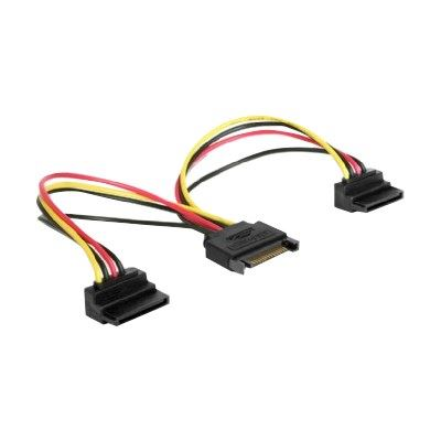 Gembird Cablexpert S-ATA tápkábel elosztó 15cm (CC-SATAM2F-02) (CC-SATAM2F-02)