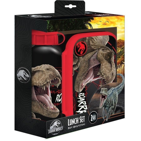 Lunchbox butelka 500ml + pudełko 800ml Jurassic EDUKAMP
