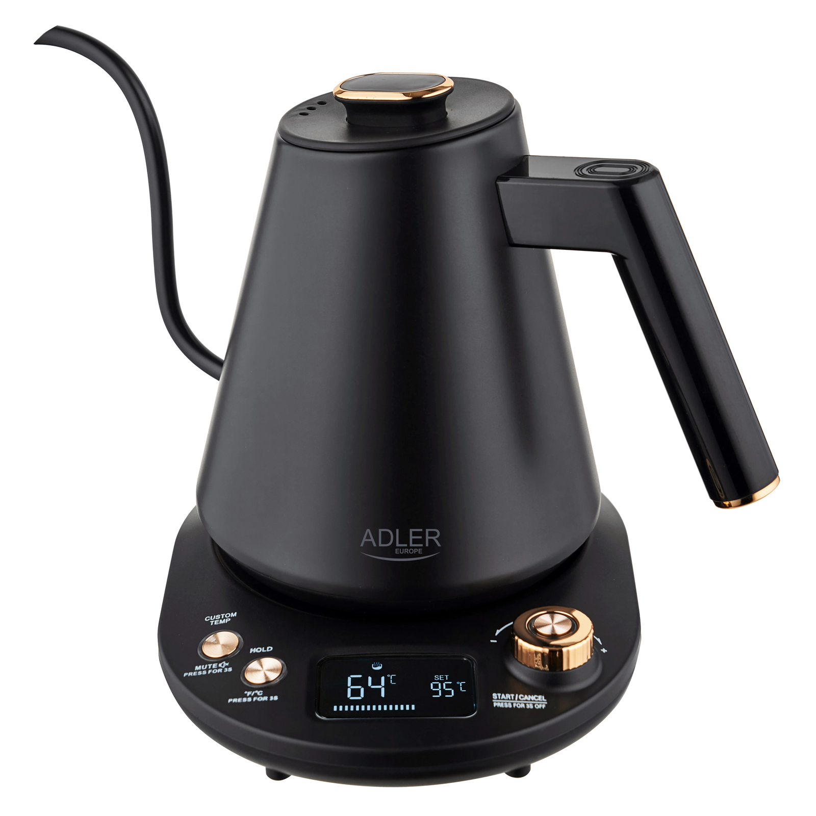 Adler AD 1349 Vízforraló 1.0L 1100 Watt - Fekete (AD 1349)