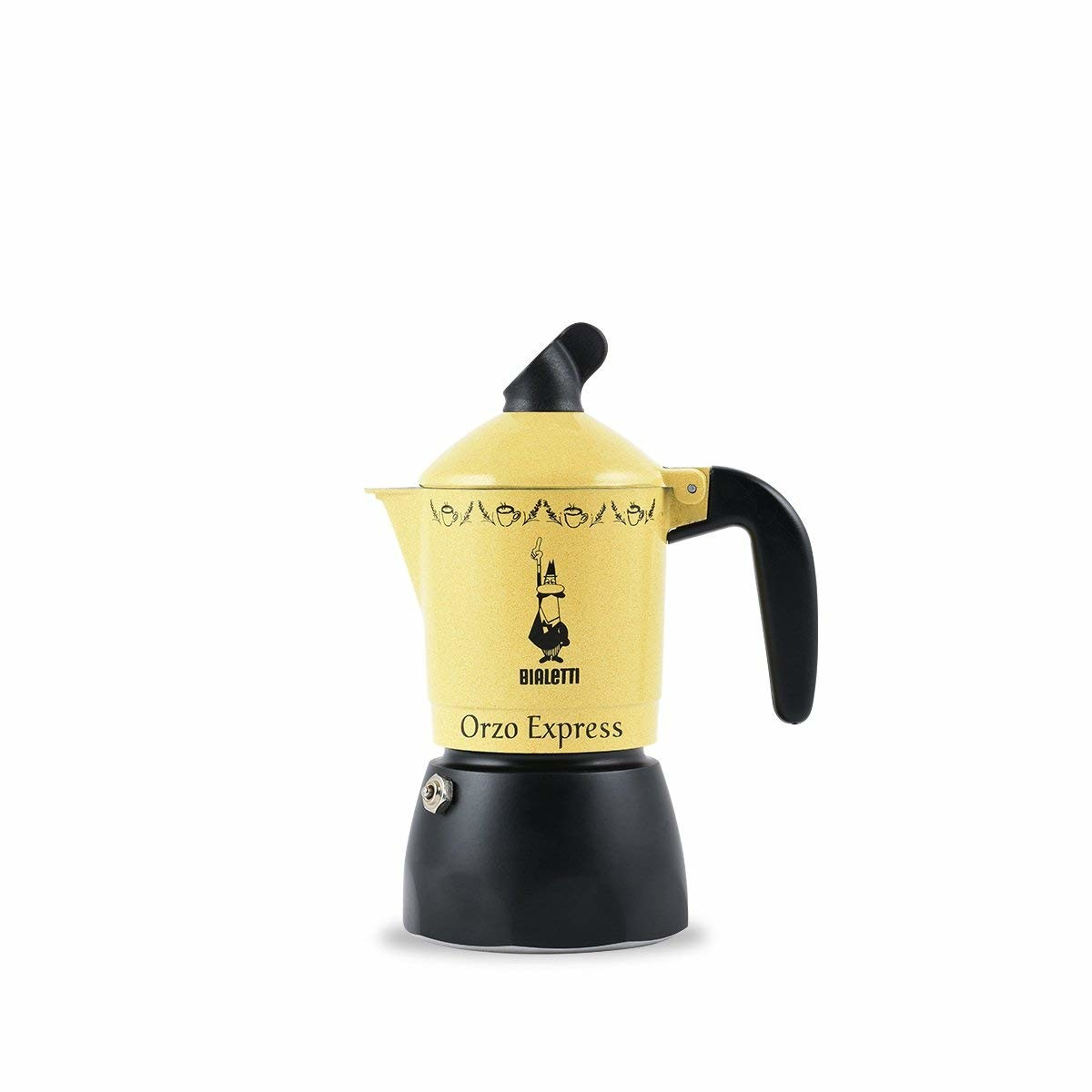 Bialetti 0002328/MR Orzo Express 2TZ Kotyogós kávéfőző - Sárga (0002328/MR)