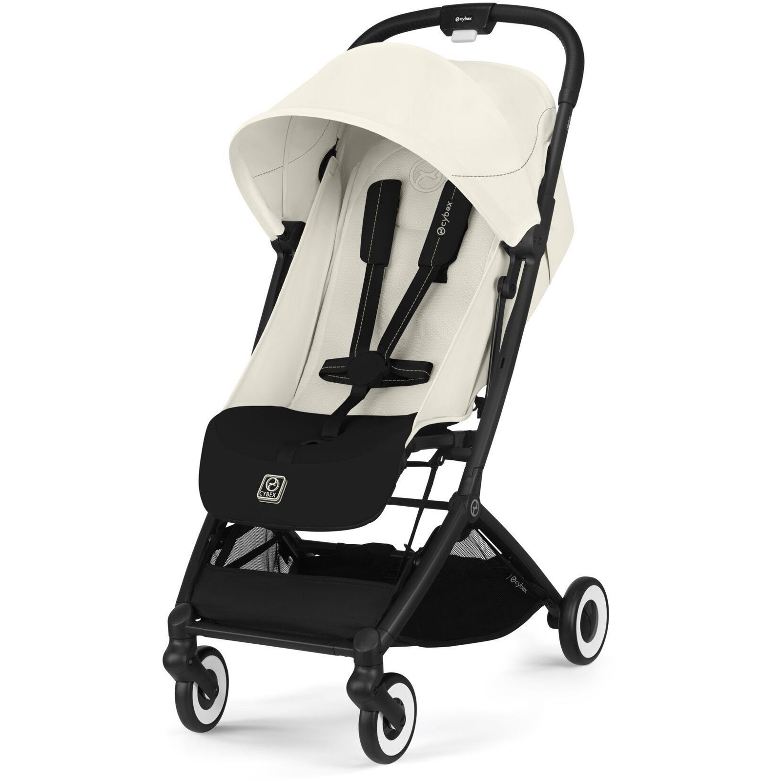 Cybex Orfeo BLK Canvas White/light beige (4063846512812)