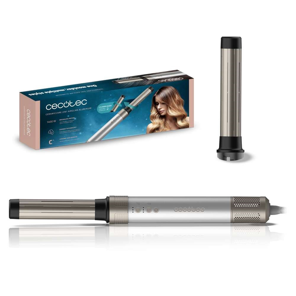 CECOTEC CeramicCare 2in1 AirGlam Aluminium 1400W aparat de coafat părul