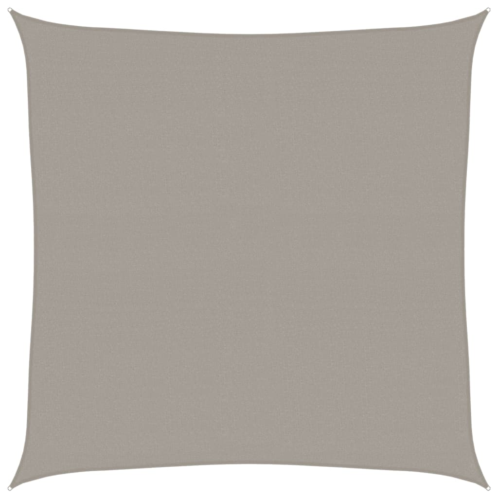 világosszürke HDPE négyszögű napvitorla 160 g/m² 6x6 m (4001971)